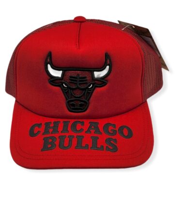 Mitchell & Ness Chicago Bulls Puff the Magic Trucker Red Adjustable Snapback Hat Cap