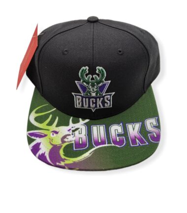 Mitchell & Ness Milwaukee Bucks Swingman Pop Hardwood Classics Adjustable Snapback Hat Cap