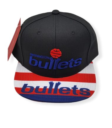 Mitchell & Ness Washington Bullets Swingman Pop Hardwood Classics Adjustable Snapback Hat Cap