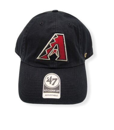 '47 Arizona Diamondbacks Clean Up Black Adjustable Strap Hat Cap