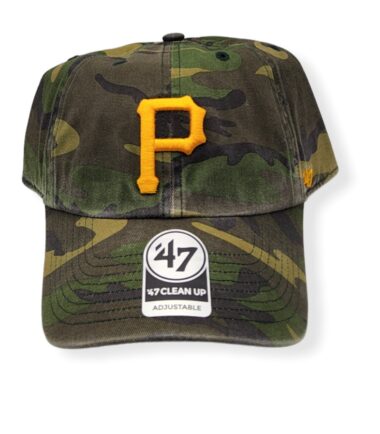 '47 Pittsburgh Pirates Clean Up Camo Adjustable Strap Hat Cap