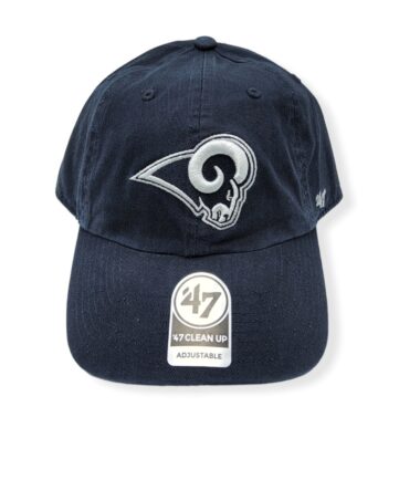 '47 Los Angeles Rams Clean Up Navy Adjustable Strap Hat Cap
