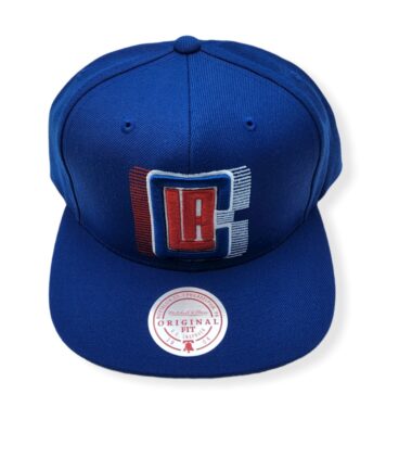 Mitchell & Ness Los Angeles Clippers TRP Slice Halftone Adjustable Snapback Hat Cap