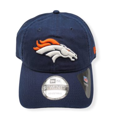 New Era Denver Broncos 9Twenty Core Classic Twill Navy Adjustable Strap Hat Cap