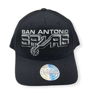 Mitchell & Ness San Antonio Spurs 110 Flex Stretch Hardwood Classics Adjustable Snapback Hat Cap