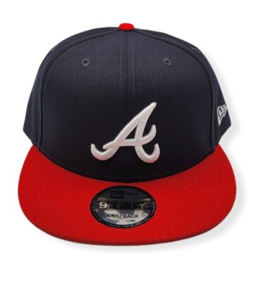 New Era Atlanta Braves 9Fifty Navy/Red Adjustable Snapback Hat Cap