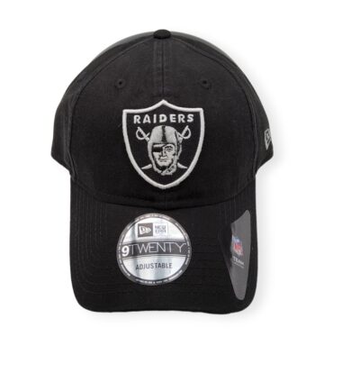 New Era Las Vegas Raiders 9Twenty Core Classic Twill Black Adjustable Strap Hat Cap