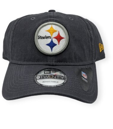 New Era Pittsburgh Steelers 9Twenty Core Classic Twill Graphite Adjustable Strap Hat Cap