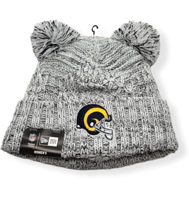 New Era Los Angeles Rams Authentic Women's Dual Pom Sport Knit Beanie Cold Weather Hat