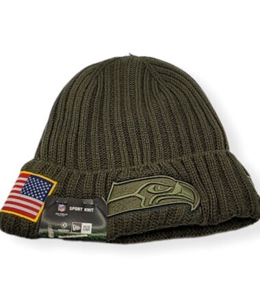 New Era Seattle Seahawks Authentic 2017 Salute To Service Sport Knit Beanie Cold Weather Hat