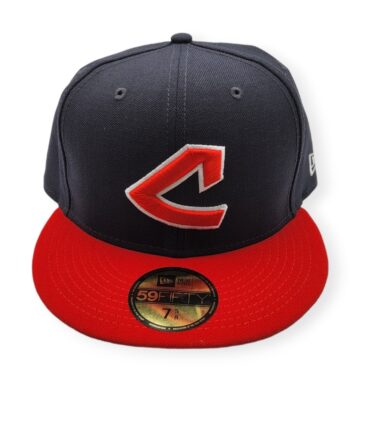 New Era Cleveland Indians 59Fifty 1973 Cooperstown Navy/Red (Wool) Fitted Hat Cap Size 7 5/8