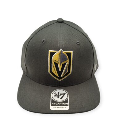 '47 Vegas Golden Knights Captain No Shot Charcoal Adjustable Snapback Hat Cap