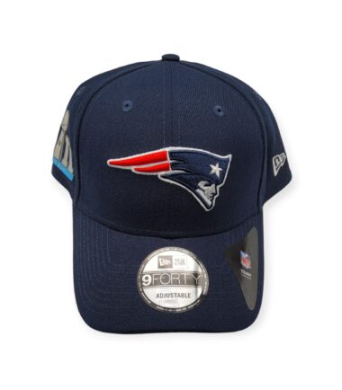 New Era New England Patriots 9Forty The League Superbowl LIII Side Logo Navy Adjustable Strap Hat Cap